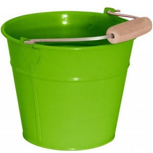 Zahradní nářadí - Kyblík zelený, kov (Woody)