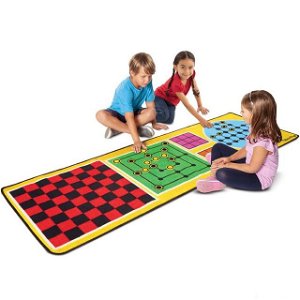 Dětský koberec - 4 hry + 36 dřevěných komponent (M&amp;D)