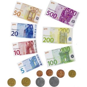 Prodejna - Dětské euro peníze, 116ks (Goki)