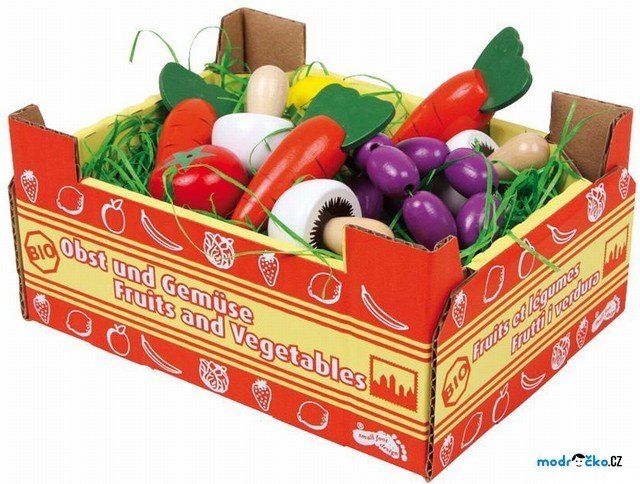 Dekorace prodejny - Krabice se zeleninou (Small foot)