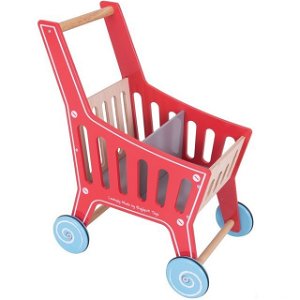 Prodejna - Nákupní vozík, Dřevěný Supermarket (Bigjigs)