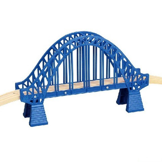 Vláčkodráha most - Obloukový s nadjezdy, modrý (Maxim)