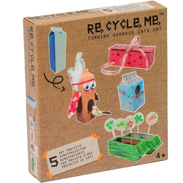 Kreativní sada - Re-cycle-me, Pro holky, Krabice od mléka