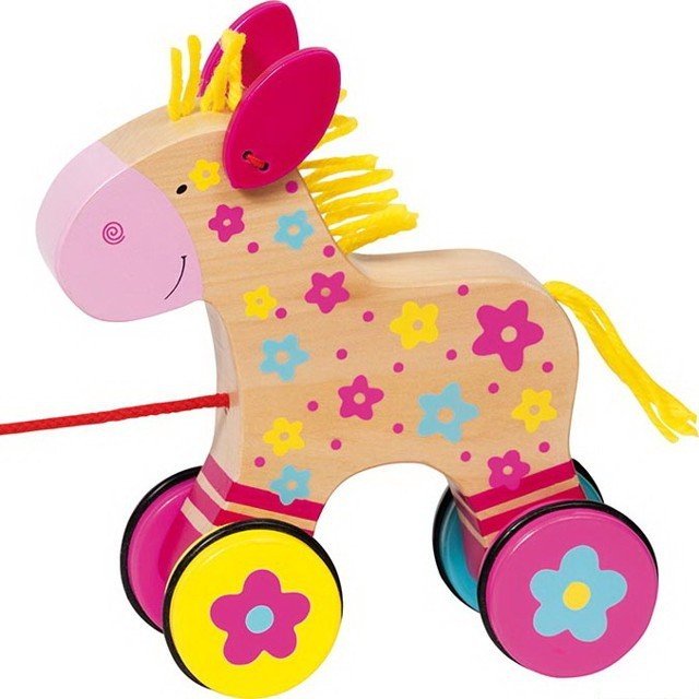 Tahací hračka - Koník Clara Susibelle (Goki)