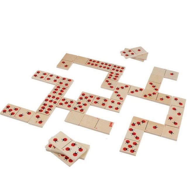 Domino - Berušky dřevěné, 28ks (Goki)