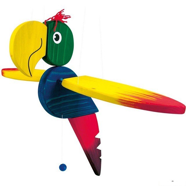 Závěsná hračka - Papoušek velký (Bino)