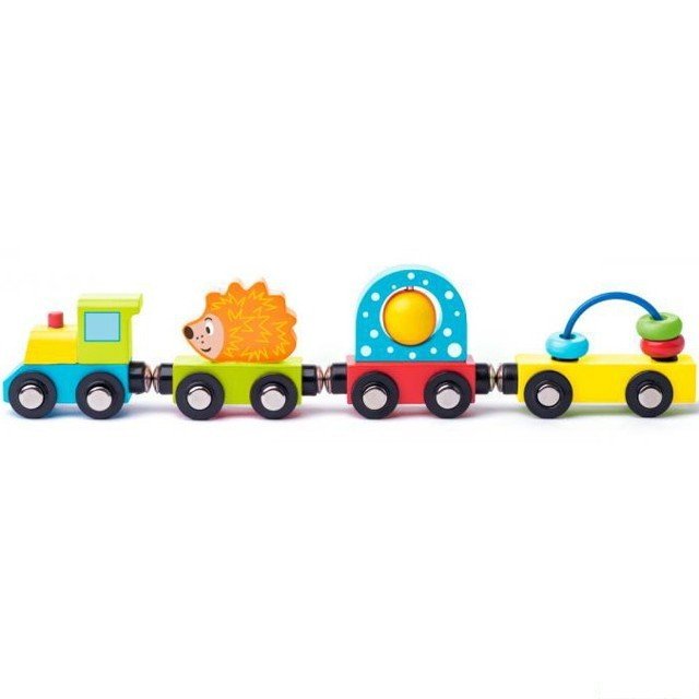 Vláčkodráha vláčky - Vlak s ježkem a hračkami (Woody)