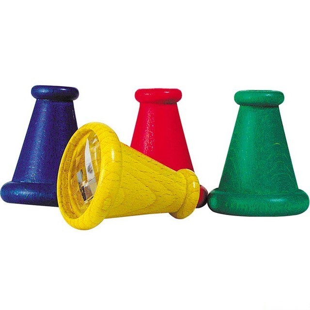 Drobné hračky - Muší oko dřevěné barevné, 1ks (Goki)