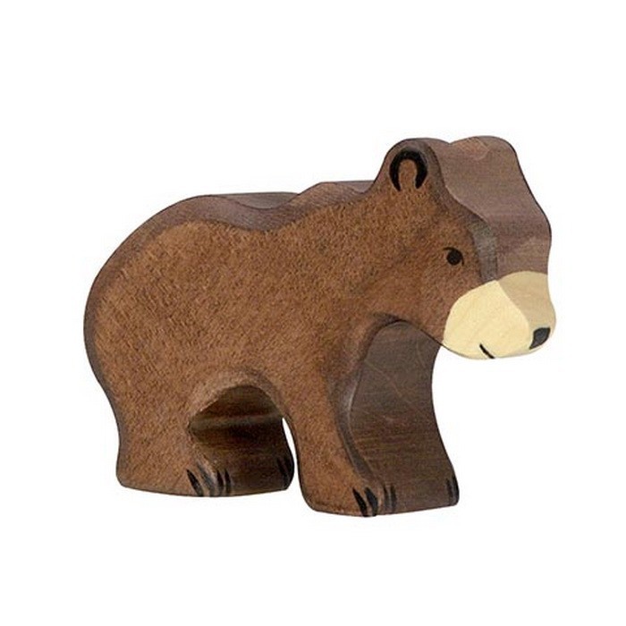 Holztiger - Dřevěné zvířátko, Medvěd hnědý mládě