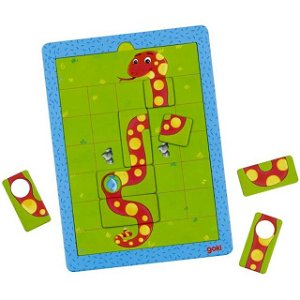 Puzzle magnetické - Hra hladový had (Goki)