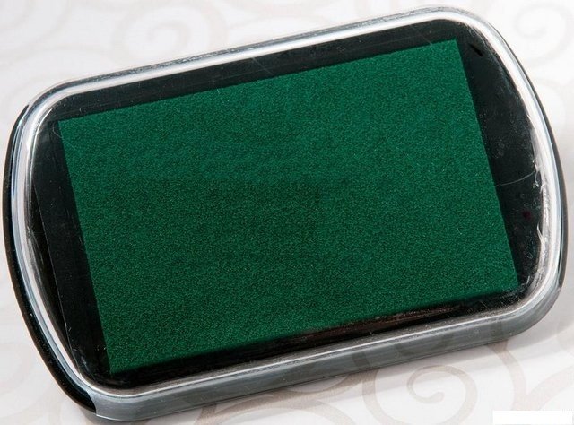 Razítkovací polštářek - Velký, barva zelená