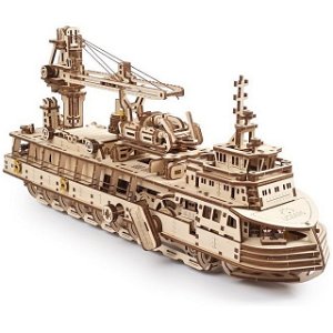 Ugears 3D mechanické puzzle výzkumné plavidlo Research Vessel 575 ks