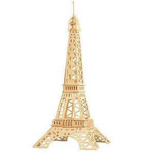 3D Puzzle přírodní - Eiffelova věž