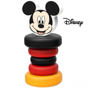 Chrastítko - Hračka do ruky, Dřevěny Mickey Mouse (Disney Derrson)