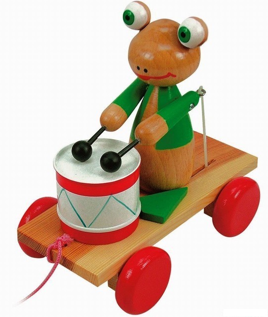 Tahací hračka - Bubínek žába (Woody)