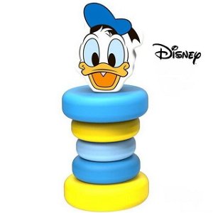 Chrastítko - Hračka do ruky, Dřevěný Kačer Donald (Disney Derrson)