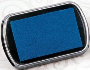 Razítkovací polštářek - Velký, barva modrá