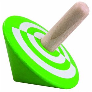 Drobné hračky - Káča dřevěná, Zelená (Detoa)