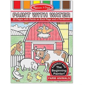 Omalovánky - Malování s vodou, Zvířata na farmě (M&amp;D)