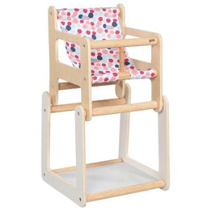 Židlička pro panenky - Multifunkční se stolečkem (Goki)