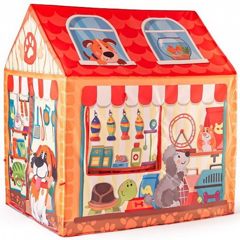 Dětský domeček - Stan prodejna Pet Shop (Woody)