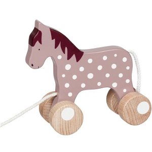 Tahací hračka - Koník starorůžový Malve (Goki)