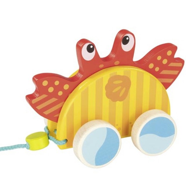 Tahací hračka - Krab mořský dřevěný (Goki)