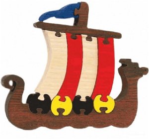 Puzzle z masivu - Velké, Vikingská loď (Fauna)