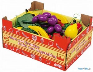 Dekorace prodejny - Krabice s ovocem (Small foot)