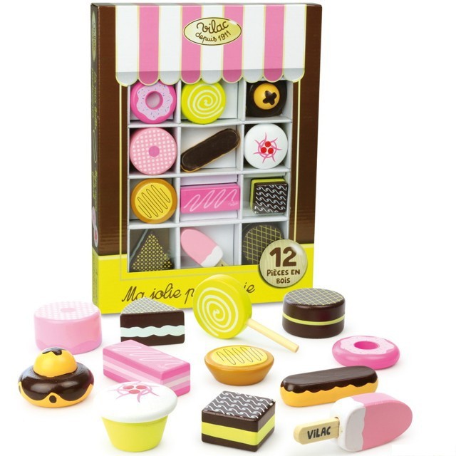 Dekorace prodejny - Set dřevěných sladkostí (Vilac)