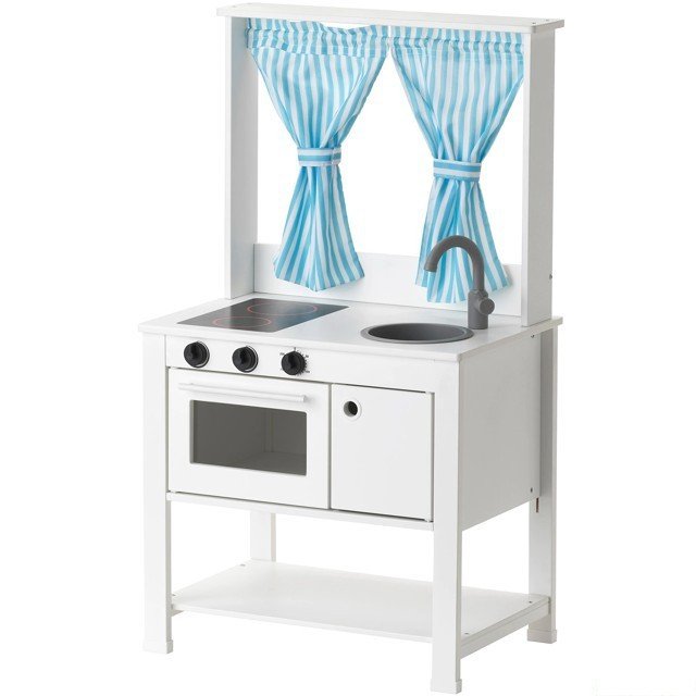 Kuchyňka dětská - Dřevěná, 2v1 s divadlem SPISIG (Ikea)