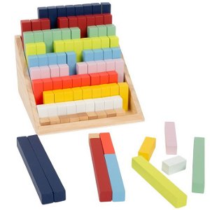 Školní pomůcka - Počítací dřevěné dílky v boxu XL (Small foot)