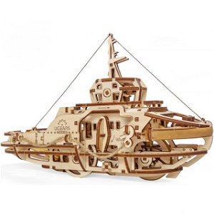 3D mechanický model - Loď remorkér (Ugears)