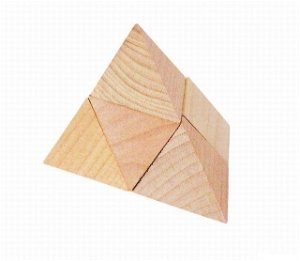 Hlavolam dřevěný - Pyramida (Goki)
