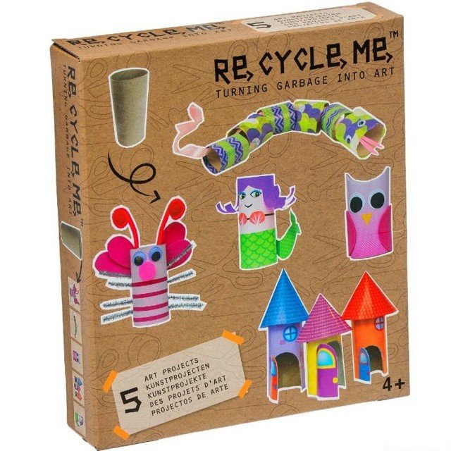 Kreativní sada - Re-cycle-me, Pro holky, Role od toaletního papíru