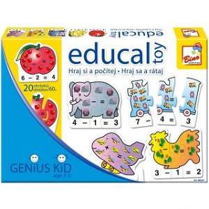 Didaktická hra - Educal Toy, Hraj si a počítej (Bino)