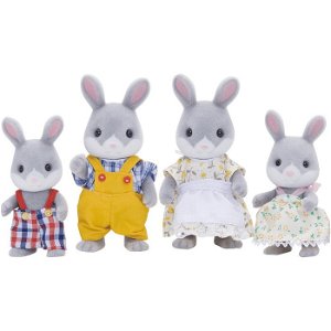 Sylvanian Families - Rodina králíků šedých, 4ks