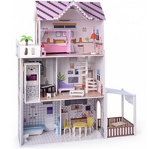 Domeček pro panenky - Růžový s výtahem Malibu (Woody)