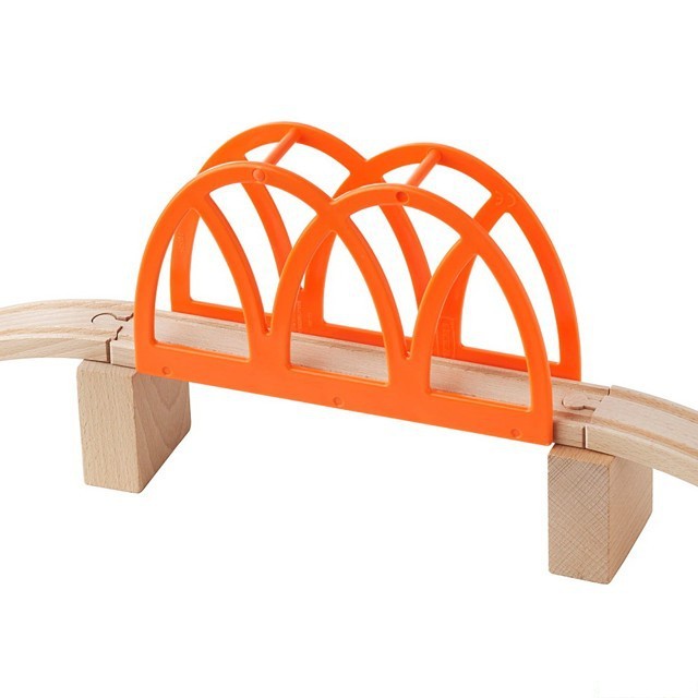 Vláčkodráha most - Oranžový s nadjezdy LILLABO (Ikea)