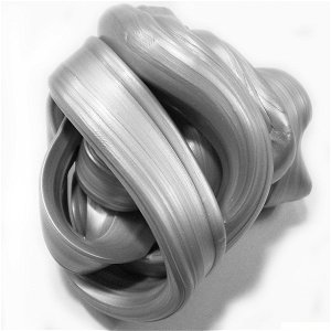 Inteligentní plastelína - metalická, Zářivá stříbrná