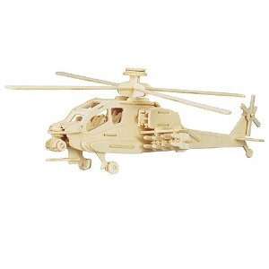3D Puzzle přírodní - Helikoptéra Apache