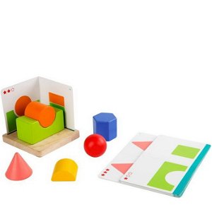 Skládačka - Jednoduchá geometrie 3D dřevěná hra (Lucy &amp; Leo)