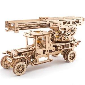 Ugears 3D mechanické puzzle Truck UGM-11 s požárním žebříkem 537 ks
