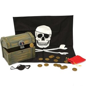 Pirát - Dřevěná pirátská truhla (M&amp;D)