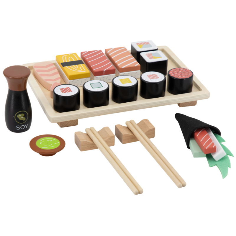 TRYCO Dřevěný Sushi Set