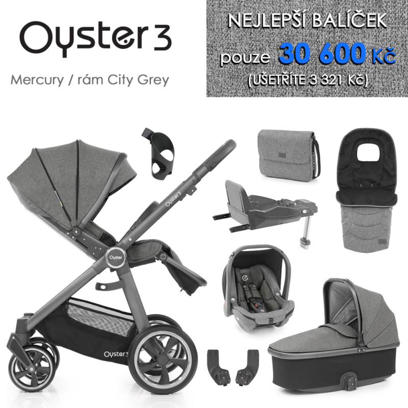 Oyster3 nejlepší set 8 v 1 - Mercury / City Grey 2021