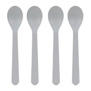 Spoon Set Geo 4pc grey-blue