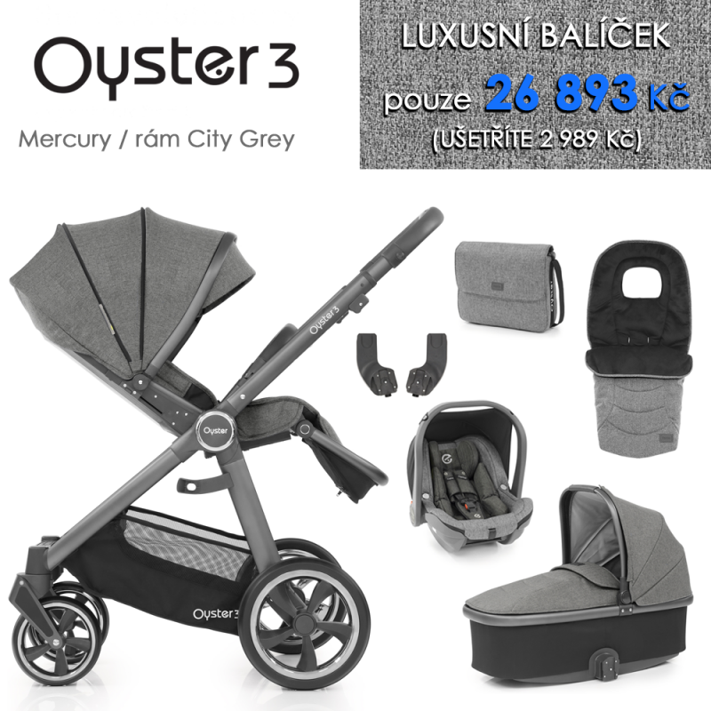 Oyster3 luxusní set 6 v 1 - Mercury / City Grey 2021