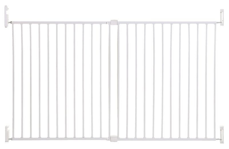 DREAMBABY Zábrana bezpečnostní Broadway 2-panelová extra široká 76-134,5 cm bílá