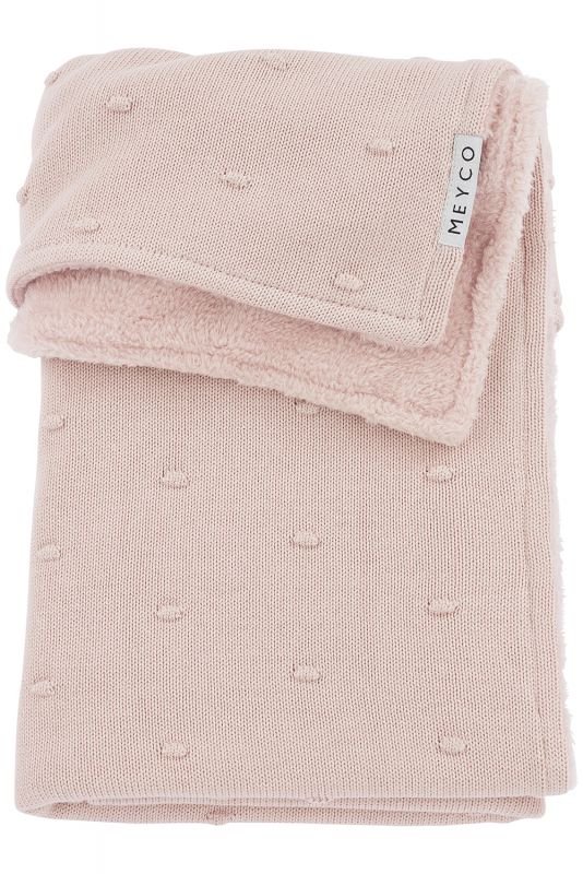 Deka Mini knots fleece - Soft pink